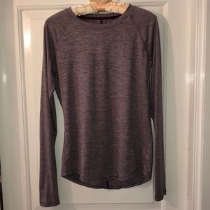 Purple Athletic Long Sleeve Shirt